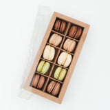 10er Box | Mini Macarons | Nussig & Schokoladig - Seidenzucker
