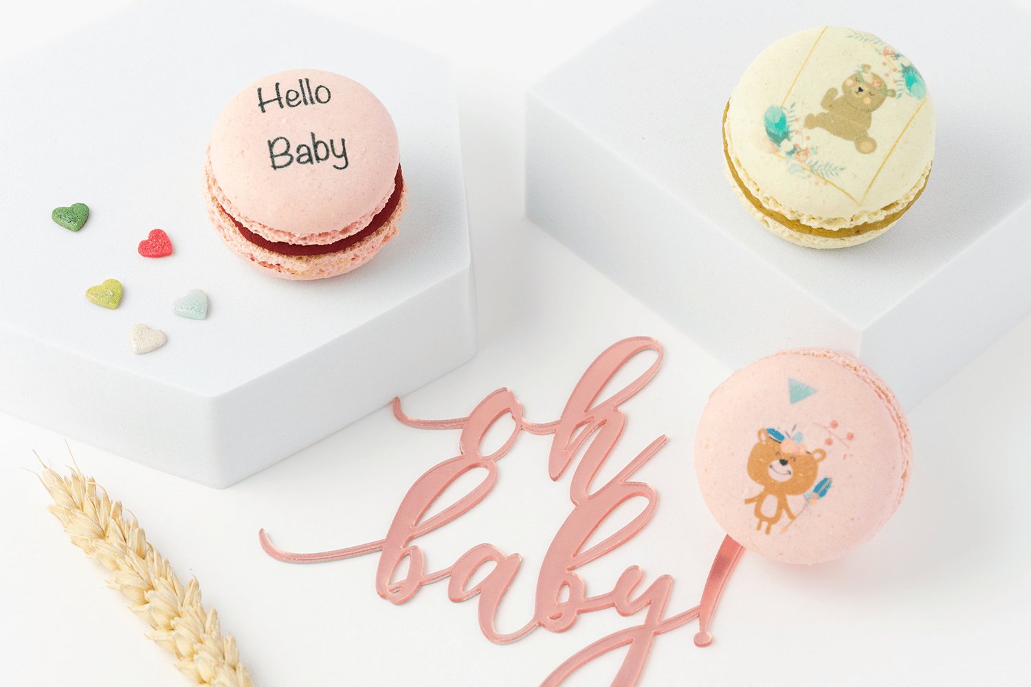 24er Box | "Oh Baby, Baby…" | Midi Macarons - Seidenzucker