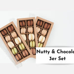 3x 10er Boxen | "Nutty & Chocolate" | Mini Macarons | Set - Seidenzucker