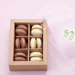 6er Box | "Nutty & Chocolate" | Mini Macarons - Seidenzucker