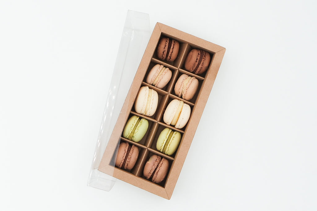 10er Box | "Nutty & Chocolate" | Mini Macarons